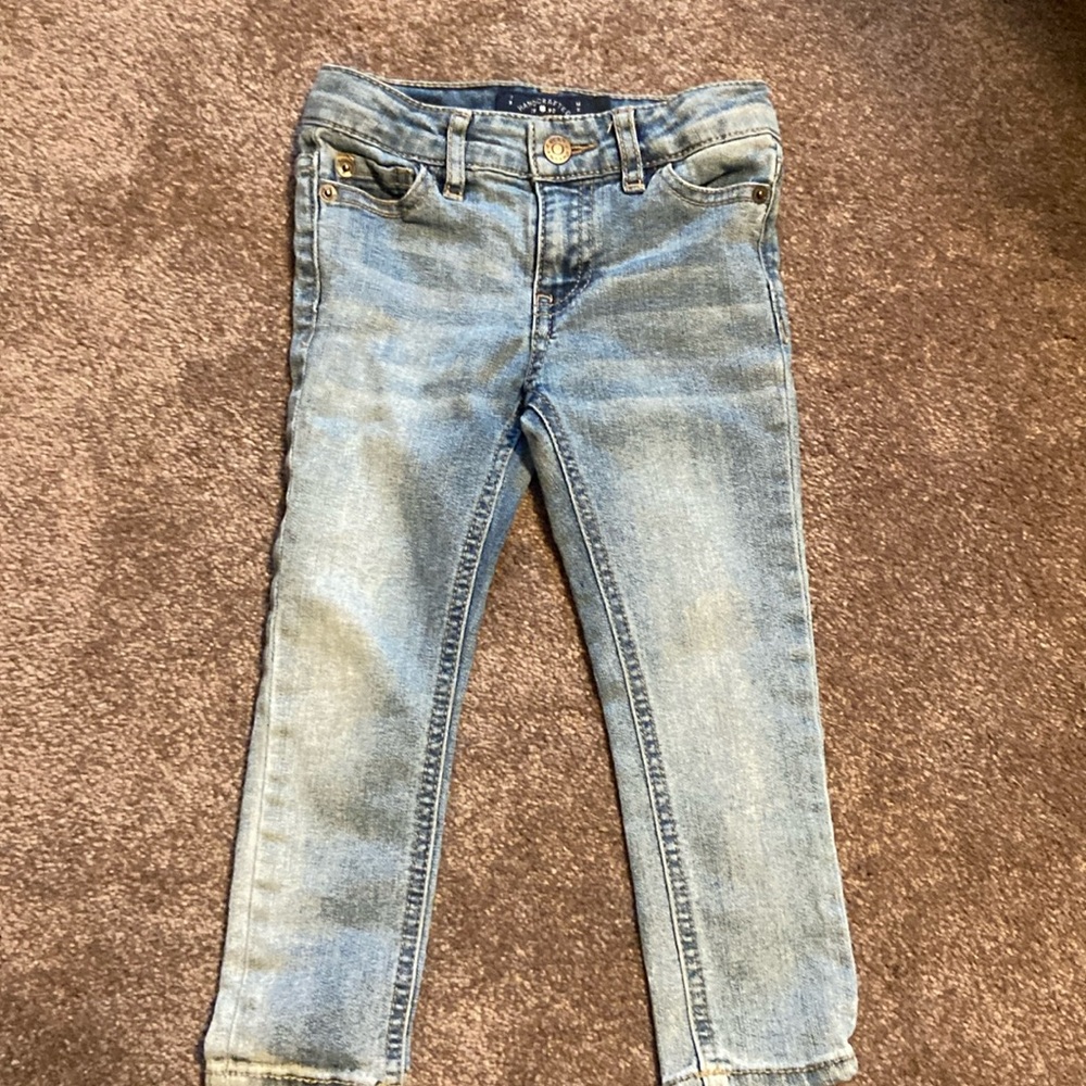 Lucky Brand Girls Zoe Skinny Blue Denim Jeans Toddler Size 3T